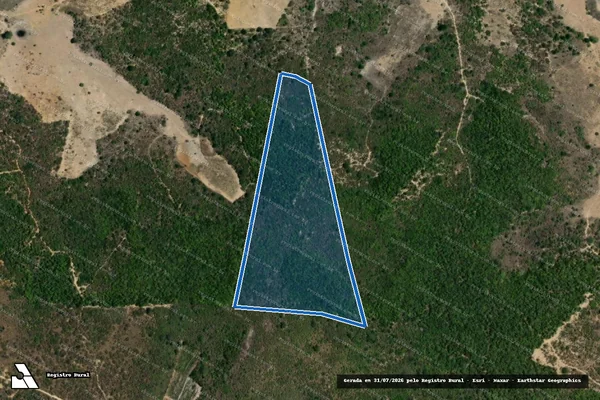 Imagem de satélite de FAZENDA COSMORAMA - QUADRA 04  - Parte 1 em Lajedo do Tabocal - BA
