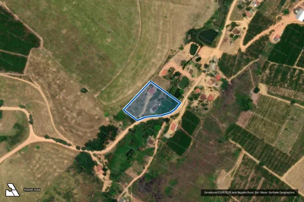 Imagem de satélite de Sítio Seis Irmãos - PARCELA 04 em Vila Valério - ES