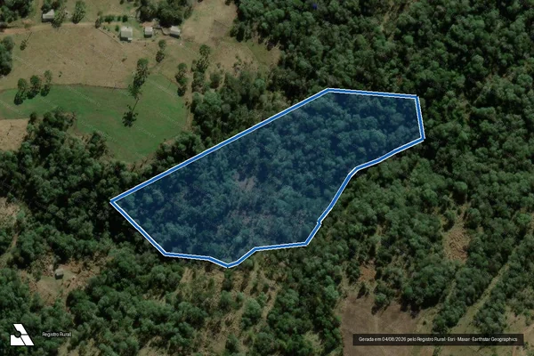 Imagem de satélite de Parte do Quinhão nº 7, da Divisão Judicial da Gleba I, do Quinhão nº III, da Fazenda Cacumbangue - Única em Coronel Domingos Soares - PR