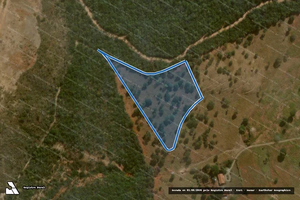 Imagem de satélite de FAZENDA SERRA NEGRA - GLEBA 07 em Santana do Riacho - MG