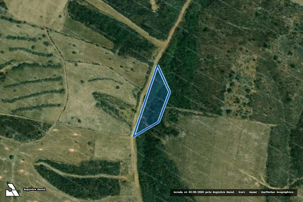Imagem de satélite de LOTE 76/PROJETO DE ASSENTAMENTO ROMPE GIBÃO - Parte 1 em Coronel João Sá - BA