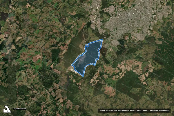 Imagem de satélite de FAZENDA CRUZ DE MALTA MAT. 29348 / Remanescente 1 – Matrícula 33966 em Lages - SC
