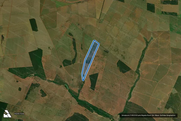 Imagem de satélite de Estância Santa Edwirges - Estância Santa Edwirges (Parte Desmembrada) em Anaurilândia - MS