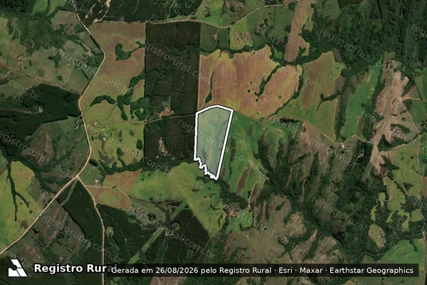 Imagem de satélite de Campo 7 - GLEBA B em Cachoeira do Sul - RS