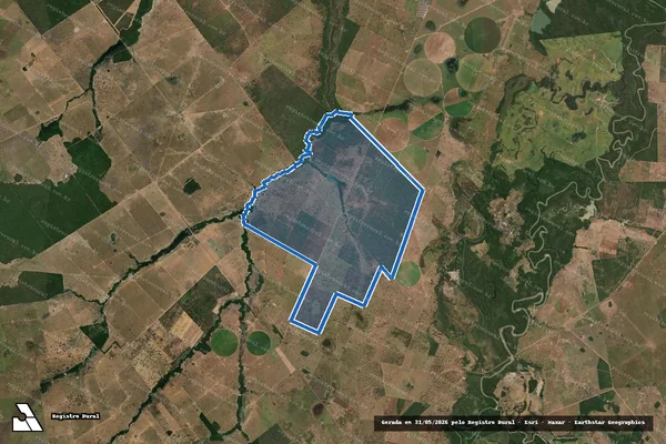 Imagem de satélite de FAZENDA JAMANTA - FAZENDA JAMANTA em Britânia - GO