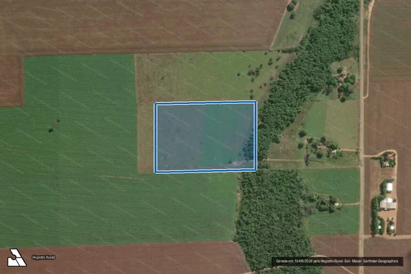 Imagem de satélite de Lote Rural 18-A2, Gleba 08, PIC PAR - Parcela 1 em Cerejeiras - RO