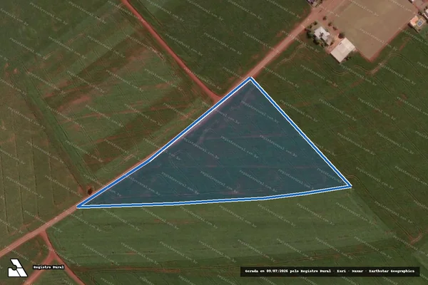 Imagem de satélite de Unificação dos Lotes Rurais n° 94 e 95-B, Parcela 01, da Gleba n° 16, do Imóvel Rio Azul Piqueroby - Unificação dos Lotes Rurais n° 94 e 95-B, Parcela 01, da Gleba n° 16, do Imóvel Rio Azul Piqueroby em Palotina - PR
