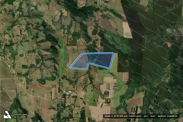 Imagem de satélite de Sitio Pinheirinho - Parcela 1 em Angatuba - SP