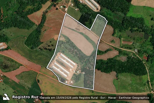 Imagem de satélite de LOTE N°02, GLEBA N°110-FB, NUCLEO FRANCISCO BELTRÃO, COLÔNIA MISSÕES - LOTE N°02, GLEBA N°110-FB, NUCLEO FRANCISCO BELTRÃO, COLÔNIA MISSÕES em Dois Vizinhos - PR