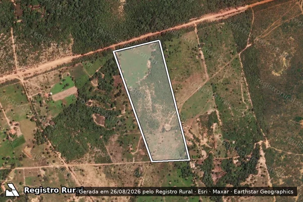 Imagem de satélite de FAZENDA GAMELEIRA - Gleba 03 em Urucuia - MG