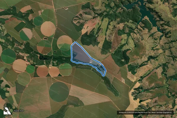 Imagem de satélite de FAZENDA LAGOINHA - Parte 2 em Pedrinópolis - MG