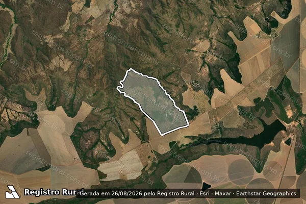 Imagem de satélite de FAZENDA ATRÁS DA SERRA - COFOCÓ - 001 em Buritis - MG