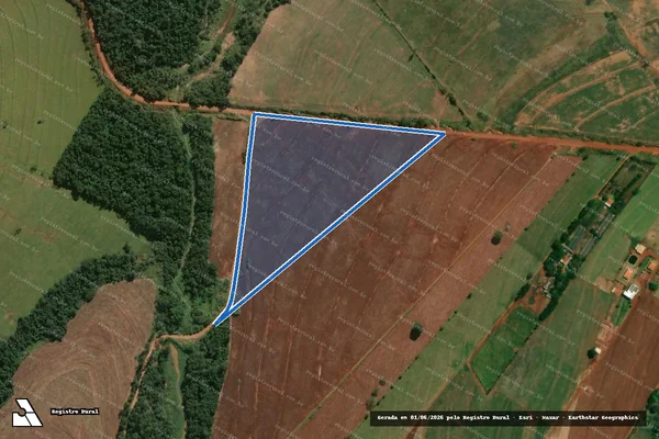 Imagem de satélite de Lote de terras sob n° 54-A - Parte 2 em Cruzeiro do Sul - PR