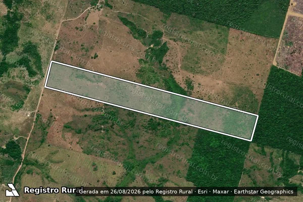 Imagem de satélite de FAZENDA MIMOSA - Parte 1 em Breu Branco - PA