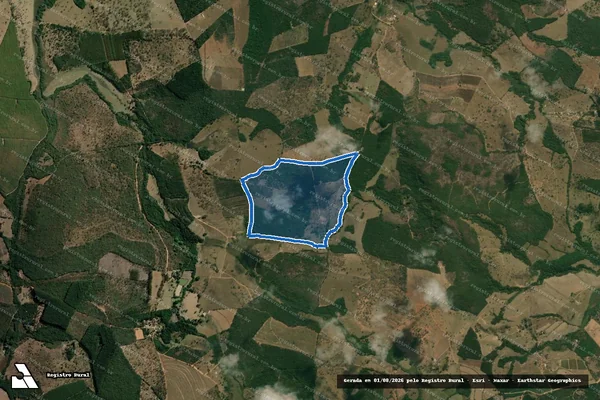 Imagem de satélite de Mamona - Parte 1 em Cláudio - MG