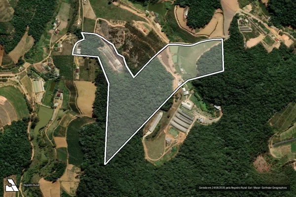 Imagem de satélite de SITIO ZAGER - Parte 2 em Santa Maria de Jetibá - ES