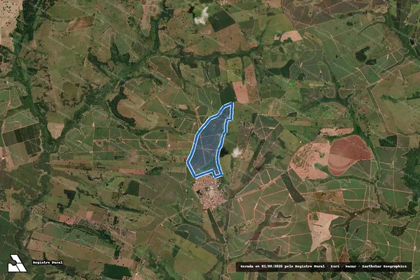 Imagem de satélite de Fazenda Paraíso - Parcela 1 em São João das Duas Pontes - SP