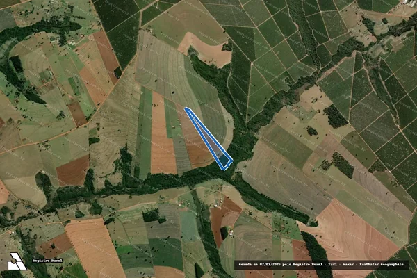 Imagem de satélite de Fazenda Ribeirão Bonito - Parcela 3 em Santa Cruz do Rio Pardo - SP