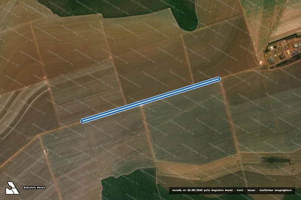 Imagem de satélite de FAZENDA MUTUM - PARCELA 8 em Dom Aquino - MT