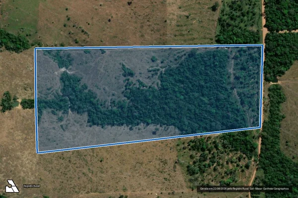 Imagem de satélite de LOTES 03, 04, 05, 06 E 07, DO TRAVESSÃO 03-A - Parte 2 em Juruena - MT
