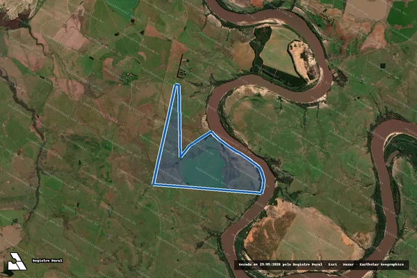 Imagem de satélite de AGROPECUARIA SÃO FRANCISCO DO IBICUI 02 / PARCELA em Alegrete - RS