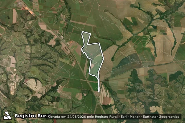 Imagem de satélite de FAZENDA SANTA LAVÍNIA - GLEBA B em Piracicaba - SP