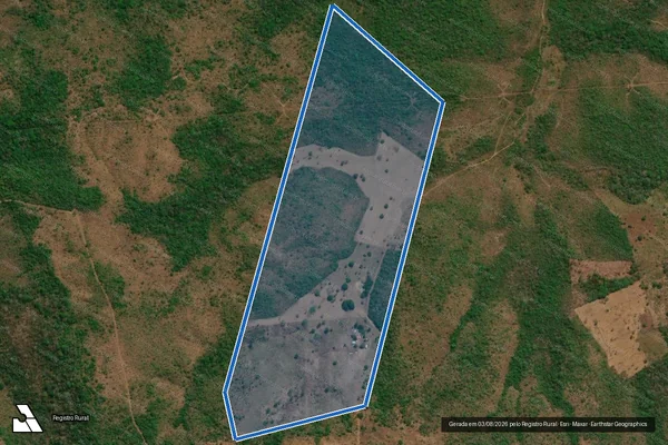 Imagem de satélite de FAZENDA PATO BRANCO, LOTE 19 SUBDIVISÃO DO LOTE 45 DO LOTEAMENTO PORTO REAL - 001 em Pedro Afonso - TO