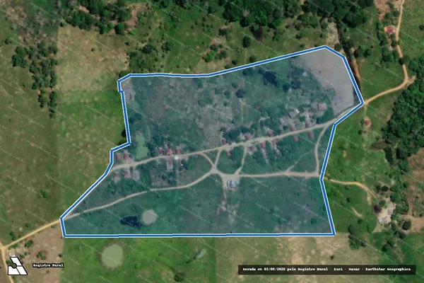 Imagem de satélite de FAZENDA OURO VERDE - GLEBA  25 - 12 ? 25 em Belmonte - BA
