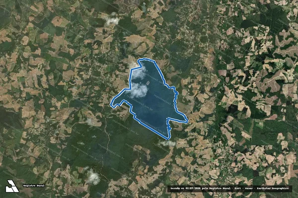 Imagem de satélite de Fazenda Doce Fino - Única em Quitandinha - PR