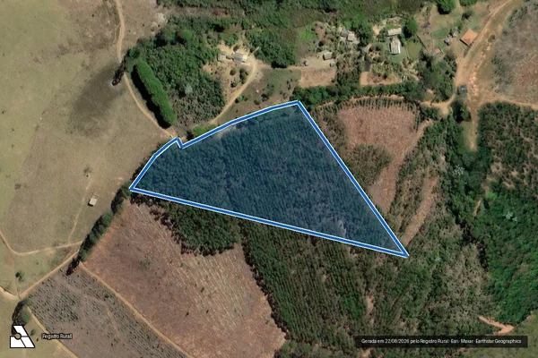 Imagem de satélite de FAZENDA JOSE DE OLIVEIRA ? CÓRREGO DA ROSEIRA - GLEBA 05 em Antônio Dias - MG