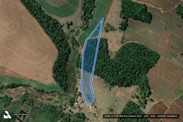 Imagem de satélite de Fazenda Cuatis - Parte 2 em Tejupá - SP