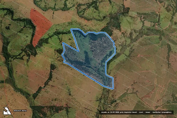 Imagem de satélite de FAZENDA MEDALHA MILAGROSA - 001 em Prata - MG