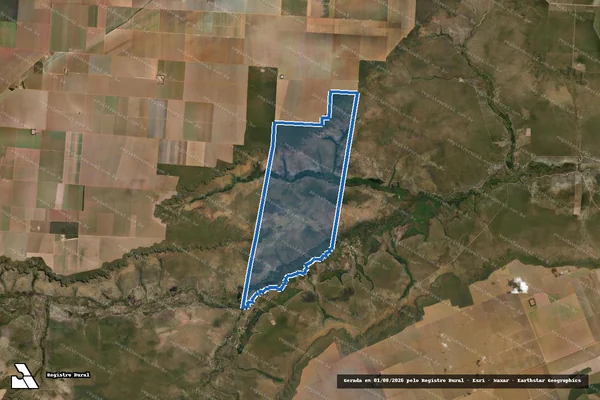 Imagem de satélite de FAZENDA SANTA MARIA GLEBA DO TAPUIO - PARTE I em Formosa do Rio Preto - BA