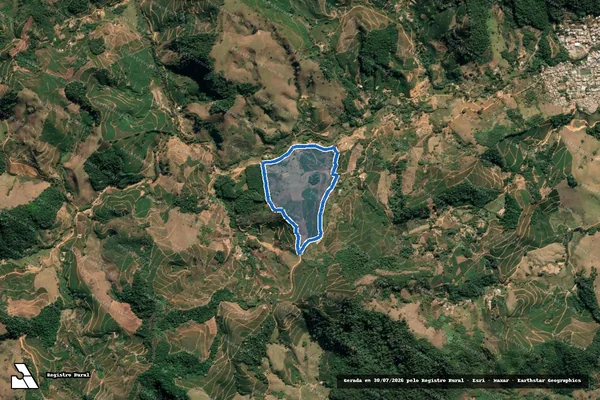 Imagem de satélite de CÓRREGO DO SOBREIRO ou PALMEIRA - PARCELA_01 em Simonésia - MG