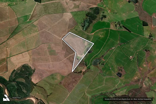 Imagem de satélite de Santo Inácio B - Santo Inácio B em São Vicente do Sul - RS