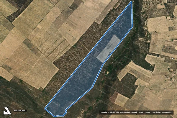 Imagem de satélite de SERRA DO CALDEIRÃO - DATA SERRA DO ARARIPE - PARCELA 04 em Araripina - PE