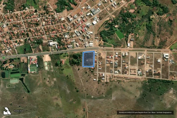 Imagem de satélite de FAZENDA "INVERNADA" - PARCELA_02 em Mara Rosa - GO