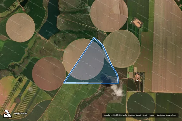 Imagem de satélite de FAZENDA MANGABEIRA - Posse 7509 em Cristalina - GO