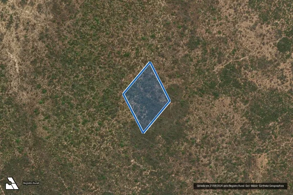 Imagem de satélite de FAZENDA CARNAUBEIRA LOTE 326 - PARCELA 29 - PARCELA SEQUEIRA 23 em Lagoa Grande - PE