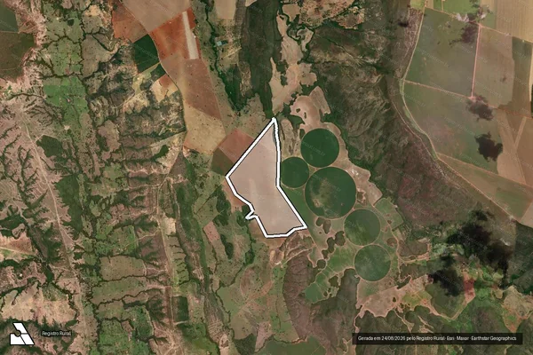 Imagem de satélite de FAZENDA SANTO ANTÔNIO DOS ALVES, LUGAR DENOMINADO PACIÊNCIA ? MORRO DO CRISTAL E LAGRIMAL - Matrícula 43045 em Formosa - GO