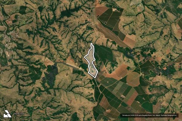Imagem de satélite de FAZENDA ÁGUA EMENDADA - Parcela 1 em Estrela do Sul - MG