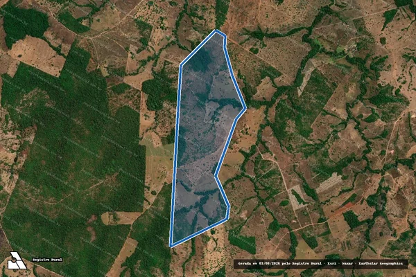 Imagem de satélite de Fazenda Auditec-Lote 91A-Lot. Pium Rio do Coco-2ª Etapa - 001 em Chapada de Areia - TO
