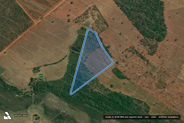 Imagem de satélite de FAZENDA CAHOEIRA - Parcela 2 em Monte Alegre de Minas - MG