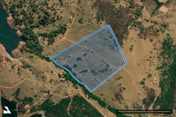 Imagem de satélite de Fazenda Borda da Mata - Parcela 1 em Cascalho Rico - MG