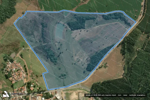 Imagem de satélite de Fazenda Murie / Parte 4 em Itapetininga - SP