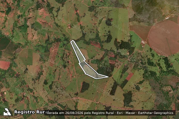 Imagem de satélite de Fazenda Motas - Única em Itaguaru - GO