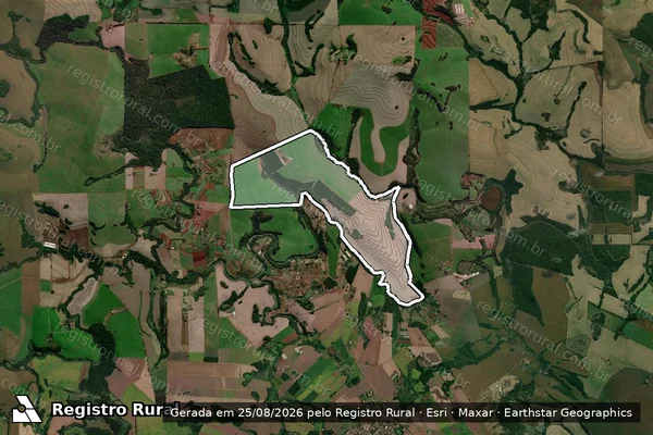 Imagem de satélite de FAZENDA SANTA EFIGÊNIA em Londrina - PR