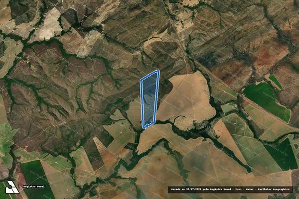 Imagem de satélite de FAZENDA ÁGUA DOCE OU BONSUCESSO - 001 em Vila Propício - GO