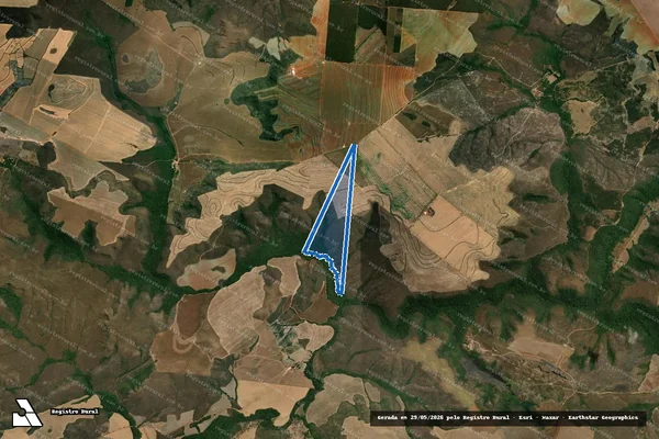 Imagem de satélite de FAZ. OLHOS D AGUA ? DEN. NOVO HORIZONTE II ? DESM. ÁREA II - Parte 1 em Alto Paraíso de Goiás - GO