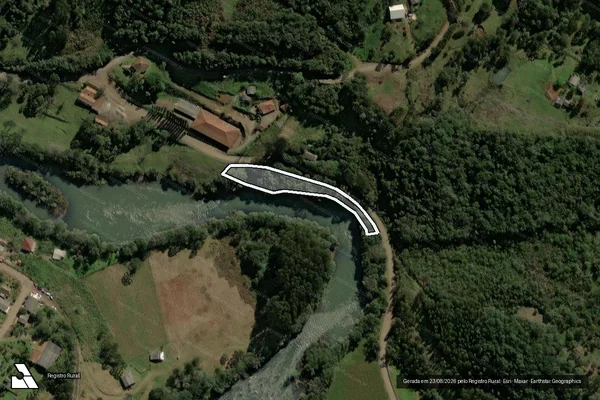 Imagem de satélite de Fração ?A? - Parte 2 em Porto União - SC